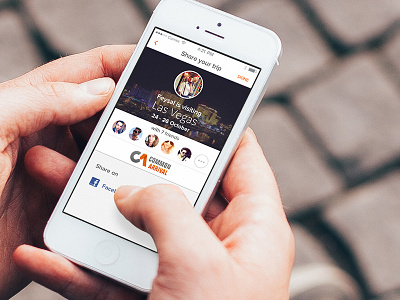 Travel App iOS Share Trip city ios travel trip ui ux