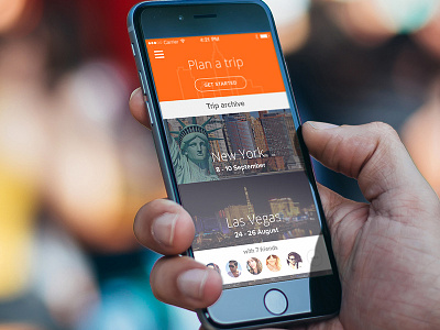 Travel App iOS Trip Planner city ios travel trip ui ux