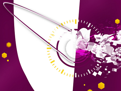 illustration abstract magenta yellow