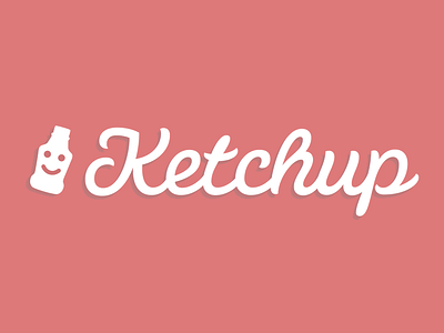 Ketchup branding cute red