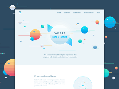 New Website - Live colors flat galaxy landing planet rebrand ui website