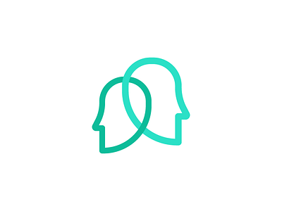 Heads chain head identity links logo mind venn