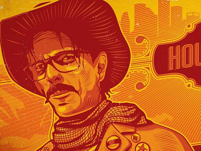 Houston AIGA aiga cowboy hipster houston noleofantastico orange