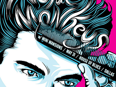 Arctic Monkeys - HOB arctic monkeys dallas greaser house of blues illustration noleofantastico poster