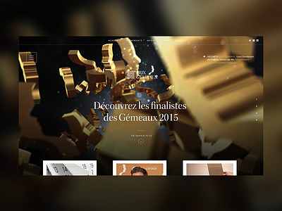 Redesign Les Gémeaux Website awards design flat redesign ui ux website