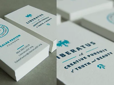 Liberatus Biz Cardz branding business cards identity letterpress