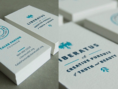 Liberatus Biz Cardz branding business cards identity letterpress