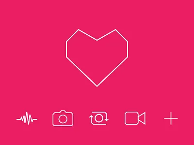 Feature Icons glyph icon icons line line icons media minimal multimedia photo ui ux video