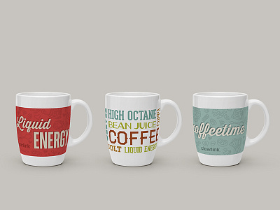 Clearlink Coffee Mug Designs caffeine coffee mug retro typography