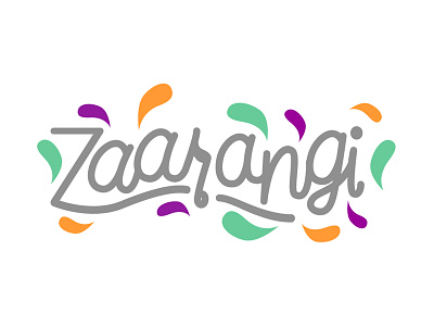 Zaarangi brand branding charity hand india lettering ligature logo music school type