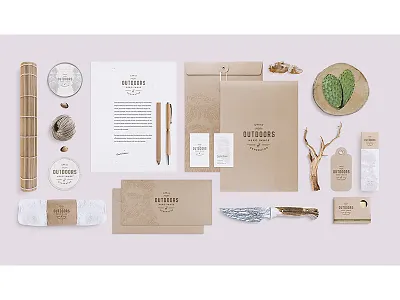 Great Outdoors - Scene 01 branding great outdoors hero image identity mockups