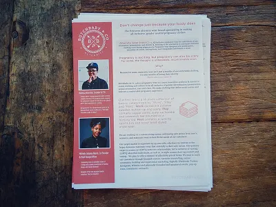 Butchbaby & Co. - One Page Print Design baby bbco branding butchbaby lgbtq logo maternity mother pregnancy print