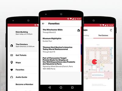 The Met Gone Material Design Cont. android art favorite gallery maps material museum navigation type
