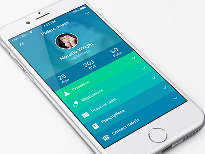 Patient Details app health ios iphone medical