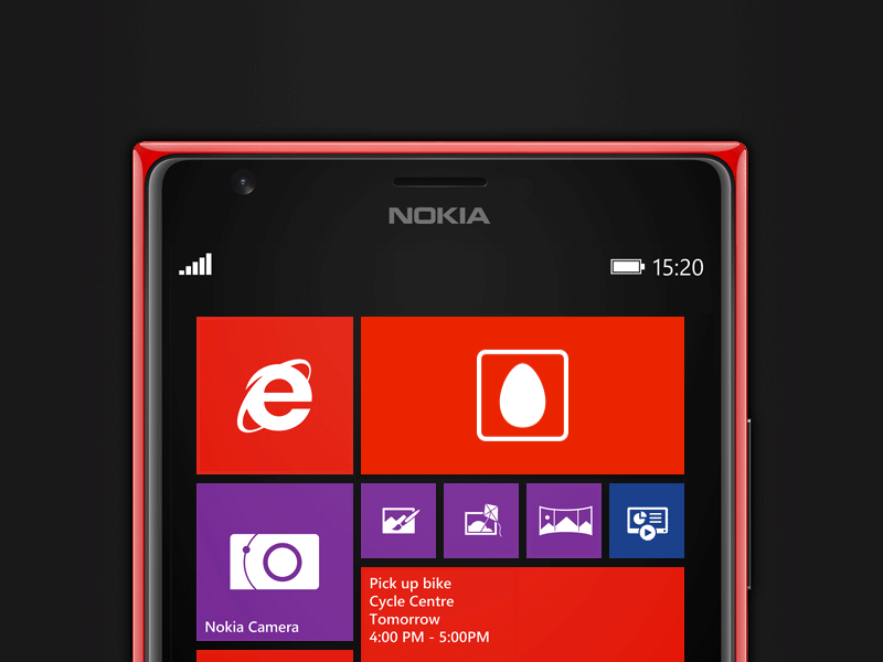 My MTS live tile app application lumia mobile operator mts nokia telecommunications tile ui ux windows phone мтс