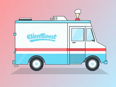 Ice Cream Truck 4th of july boost ice cream summer treats truck vector
