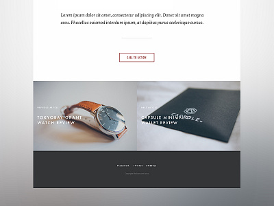 Mediumrare blog footer blog clean dark footer grid light minimal watch wordpress