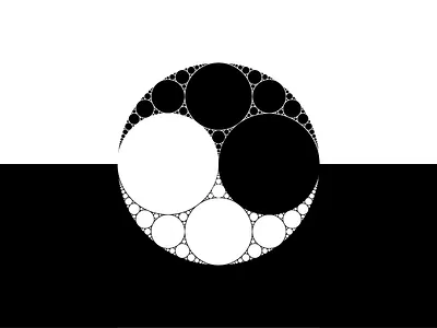 Apollonian Yin Yang apollonian apollonian gasket circle flag integral packings yin yang yin yang
