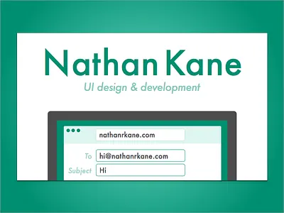 Nice to meet you business card print