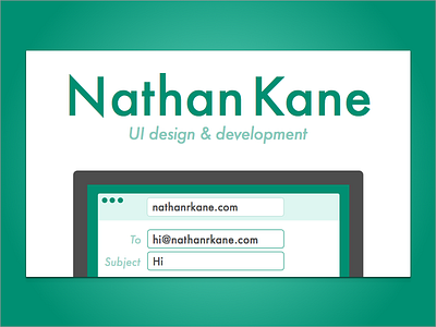 Nice to meet you business card print