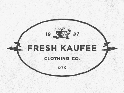 Kaufee Joe branding coffee hand type illos logo simple