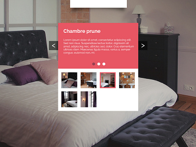 Gallery slide Hotel room design flat gallery hotel slide ux webdesign