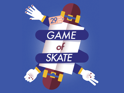 Game of skate project event facebook flyer game graphic illustration poster skate skateboarding tshirt