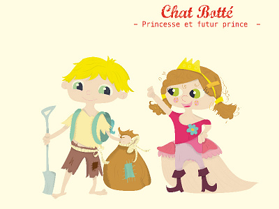 Prince Princesse Puss in boots book chat botté conte enfants illustration jeunesse kids prince princesse