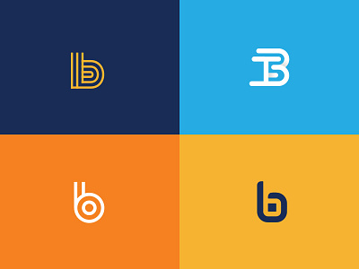 B b brand aid branding logo word mark