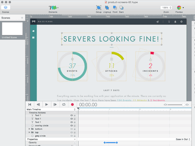 Product Demo Animation #1 animation barricadeio dashboard gif hype product ui