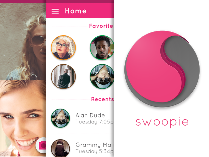 Swoopie app concept icon logo logos material ui ux