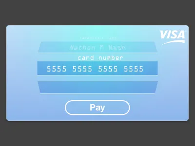 Credit Card iOS Style Input card credit finance ios payment sketch ui
