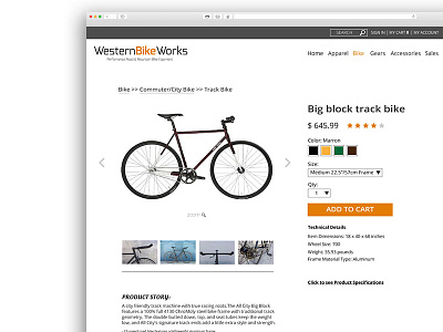 Bike store ecommerce commerce ecommerce ui web webdesign website