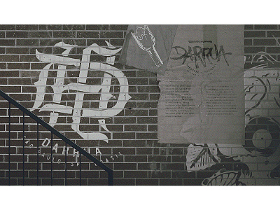 Paredão. band brush lettering hardcore hc lettering monogram stencil street streetart são paulo hardcore