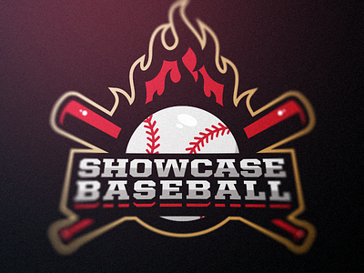 Showcase badge baseball logo