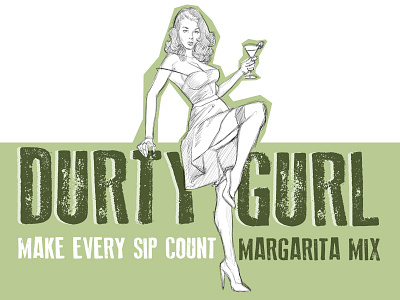 Durty Gurl Feedback illustration packaging