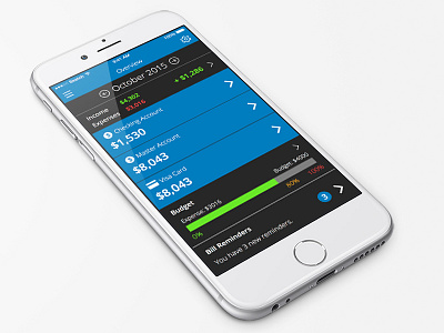 Finance Tracking Application Concept app application bank finance flat icon interface ios iphone mobile simple