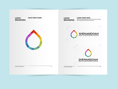 Logo Proposal branding chris color drop logo mark paint proposal stauffer