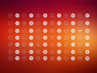 Circular Icons icons illustrator line ui vector