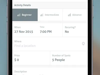 Forms on iOS design form ios mobile ui