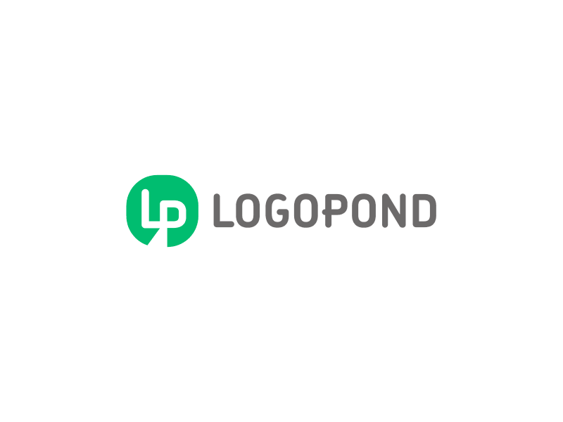 Logopond funplay gray green icon logo logopond monogram pondpad redesign typography