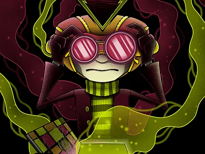 Psychonauts art artwork digital gallery giclee iam8bit illustration print