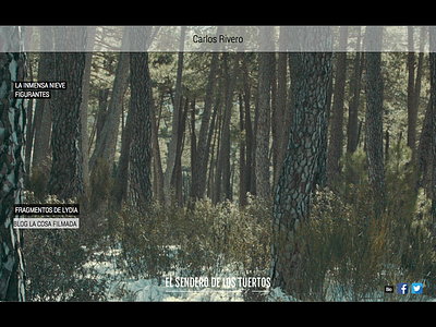 Web design - Carlos Rivero 2.0 design flat forest minimal minimalismo photo spanish web white wood