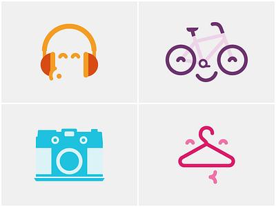 New T-Shirts Design color flat fun icons tshirt