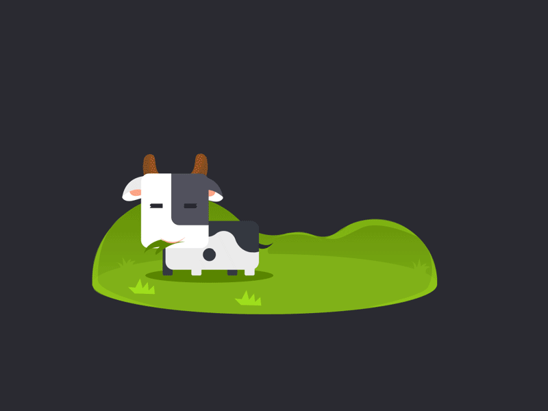 Milk animation cow milk