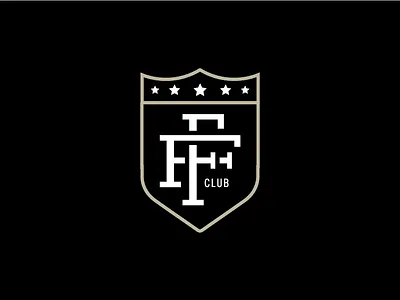 Fridays Football Club Crest club crest football logo monogram soccer sports stars