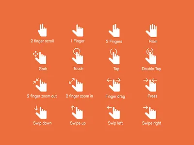 Hand Gestures Update free psd gestures icons psd