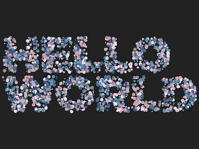 Generative Art hello world hype framework processing