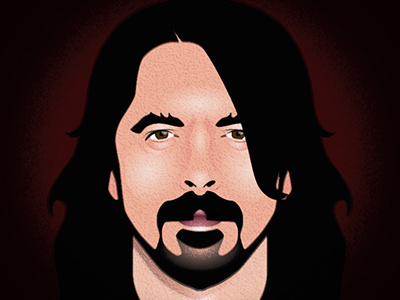 Dave Grohl fan art illustrator photoshop portrait