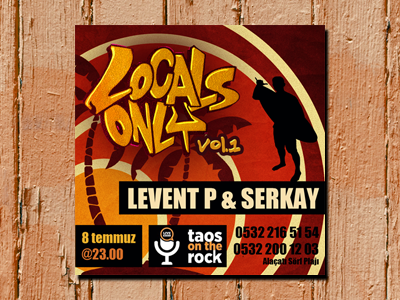 Localsonly event flyer locals only